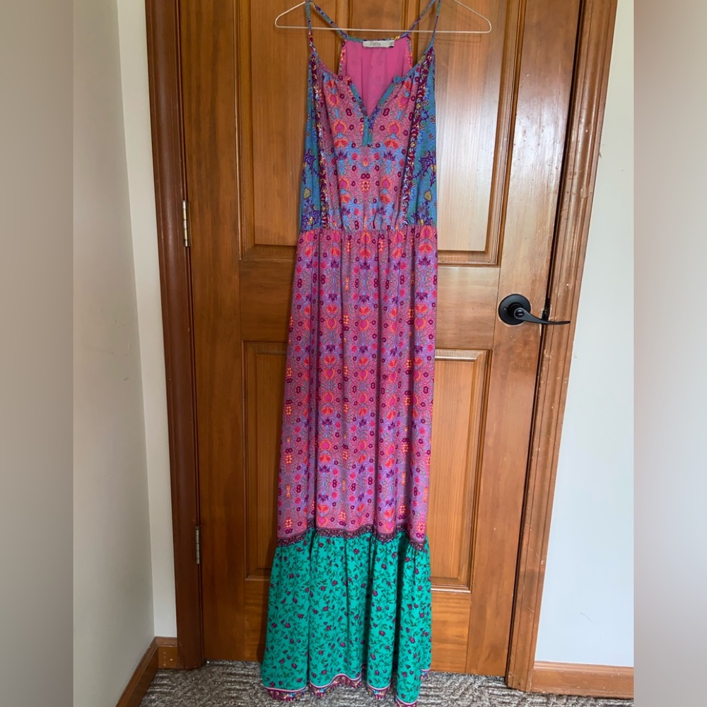 Dalia Pink and Blue Floral Dress